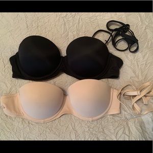 2 Pink Victoria Secret Pushup Bras